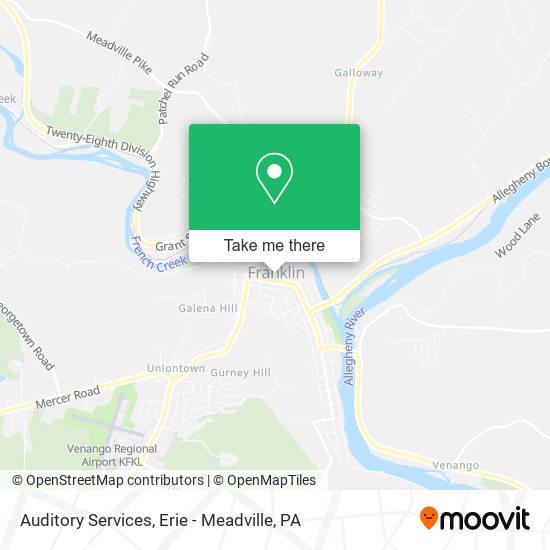 Auditory Services map