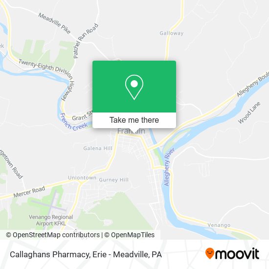 Callaghans Pharmacy map