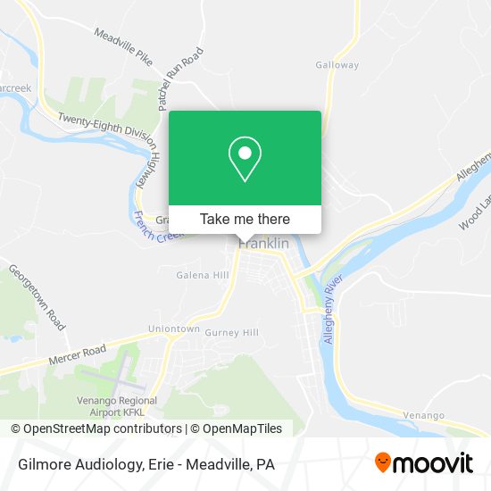 Gilmore Audiology map