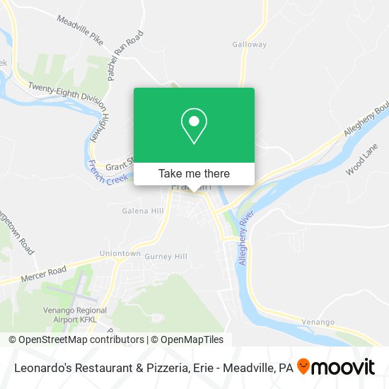Mapa de Leonardo's Restaurant & Pizzeria