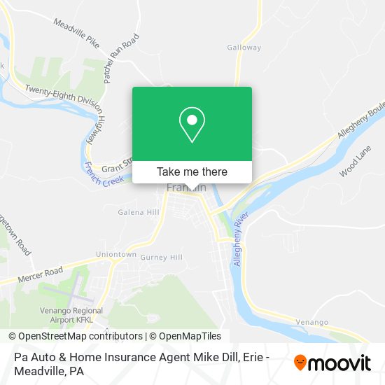 Pa Auto & Home Insurance Agent Mike Dill map