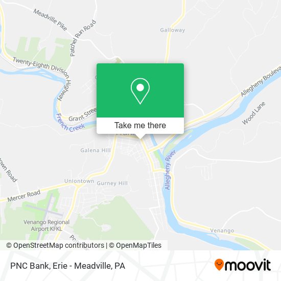 PNC Bank map