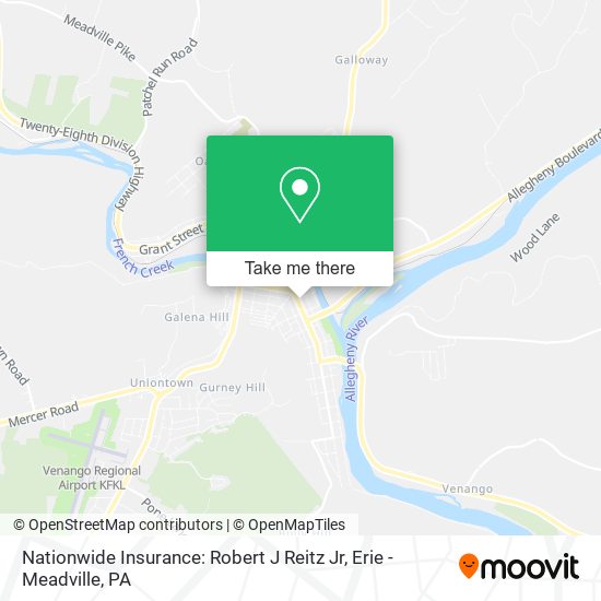 Nationwide Insurance: Robert J Reitz Jr map