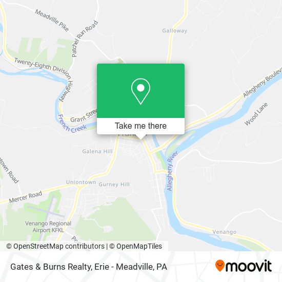 Gates & Burns Realty map