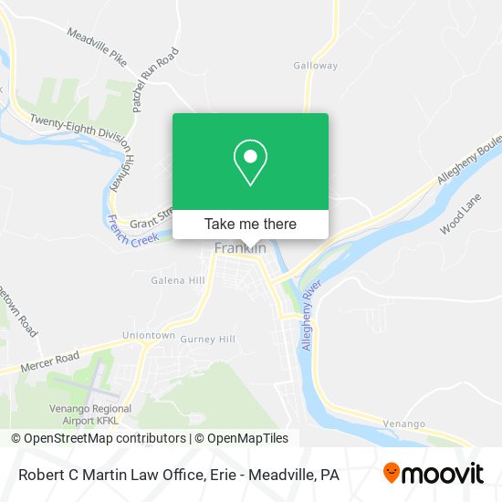 Mapa de Robert C Martin Law Office