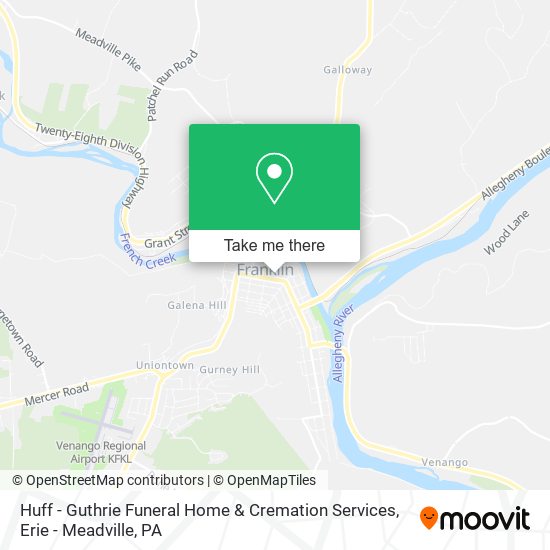 Huff - Guthrie Funeral Home & Cremation Services map