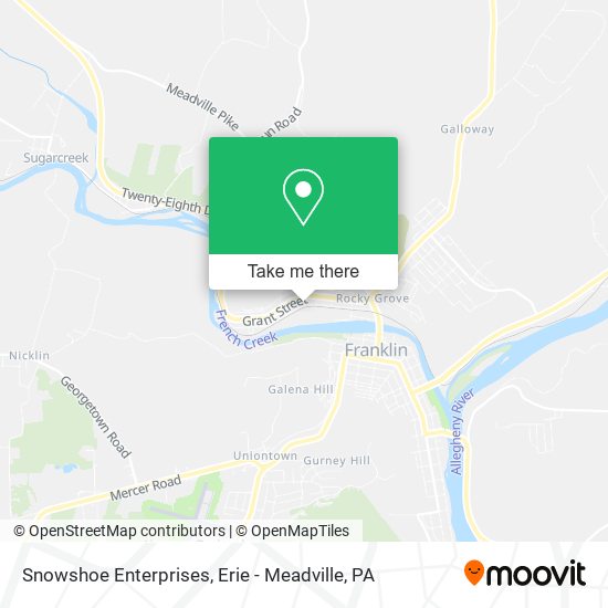 Snowshoe Enterprises map