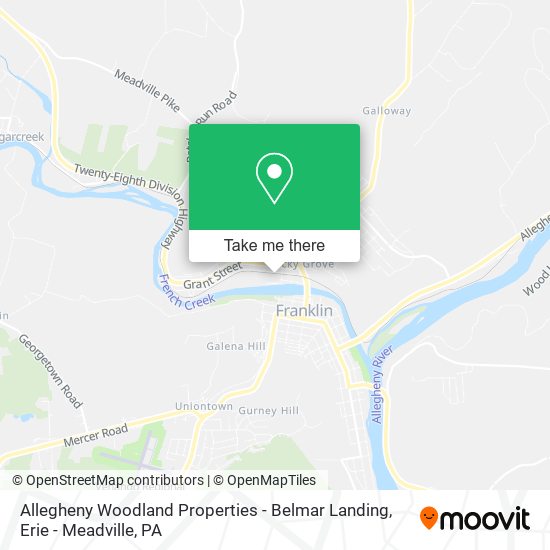 Allegheny Woodland Properties - Belmar Landing map