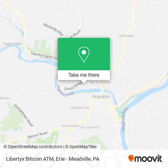 Mapa de Libertyx Bitcoin ATM