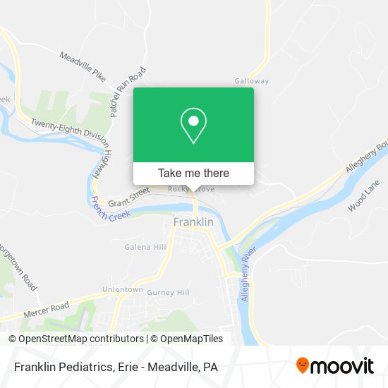 Franklin Pediatrics map