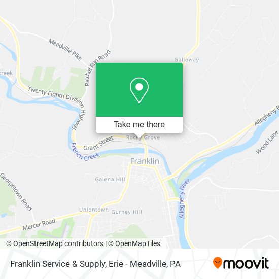 Franklin Service & Supply map