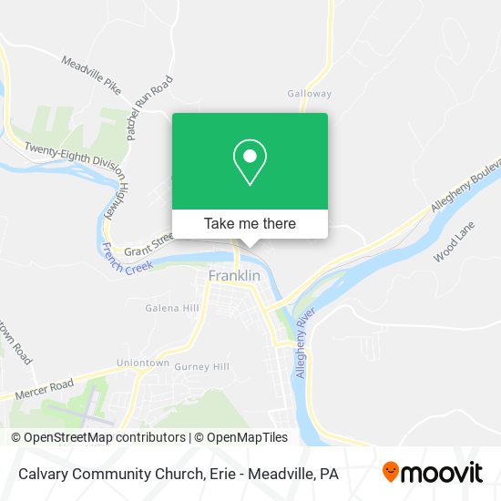 Calvary Community Church map