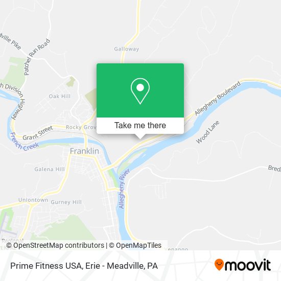 Prime Fitness USA map