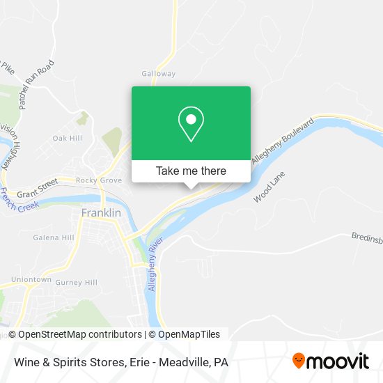 Wine & Spirits Stores map