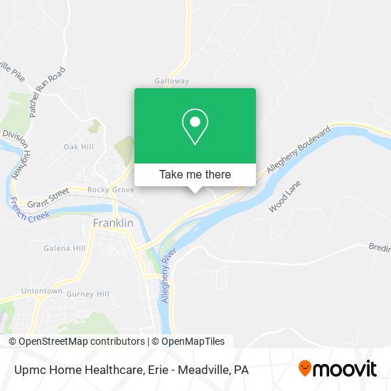 Upmc Home Healthcare map