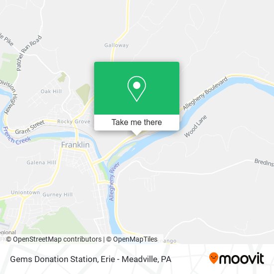 Gems Donation Station map
