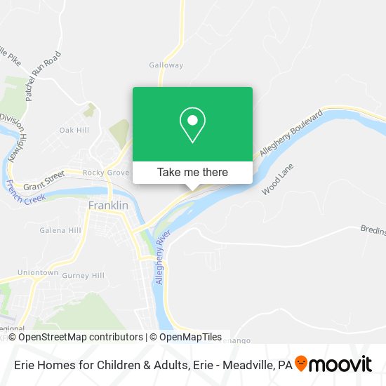Mapa de Erie Homes for Children & Adults