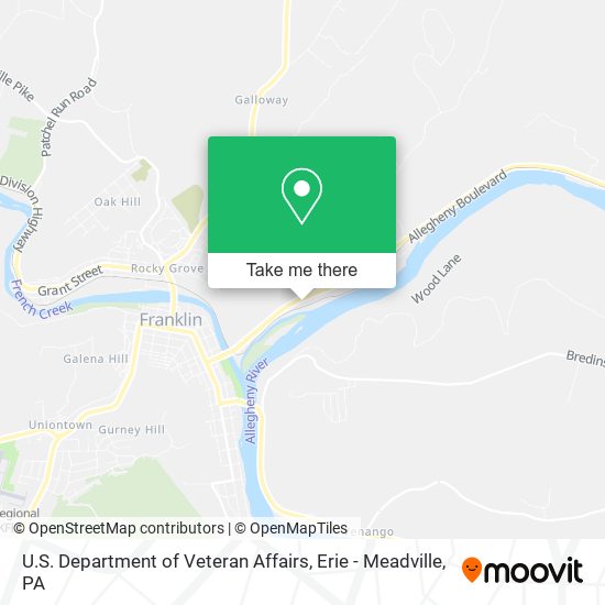 Mapa de U.S. Department of Veteran Affairs