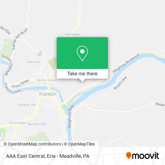 AAA East Central map