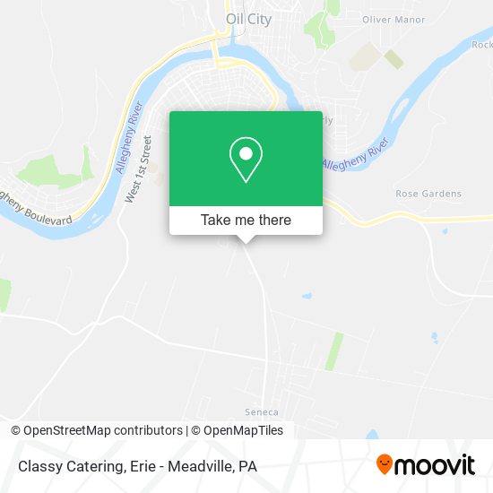 Classy Catering map