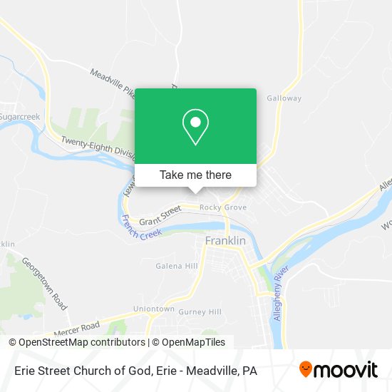 Mapa de Erie Street Church of God
