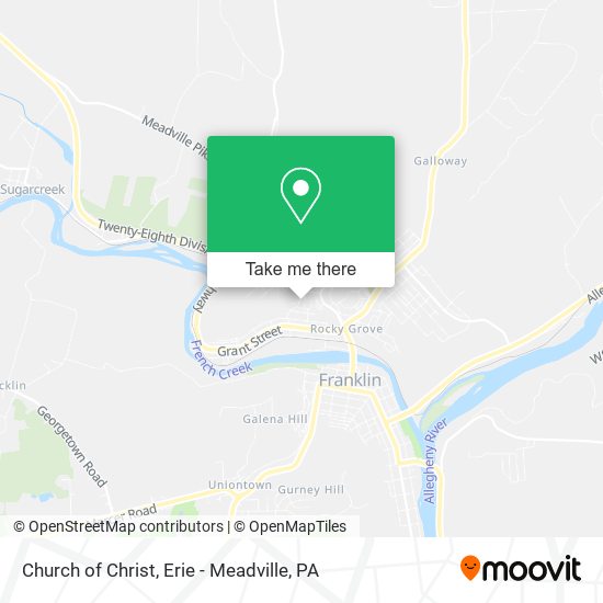 Church of Christ map
