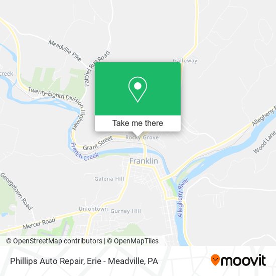 Phillips Auto Repair map