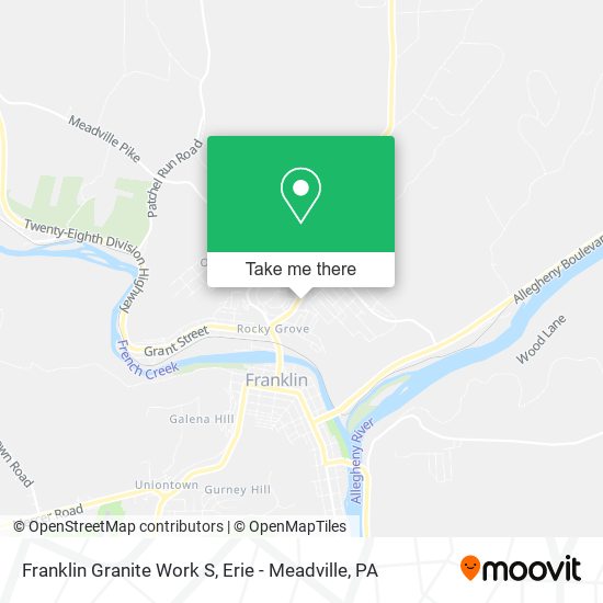 Franklin Granite Work S map