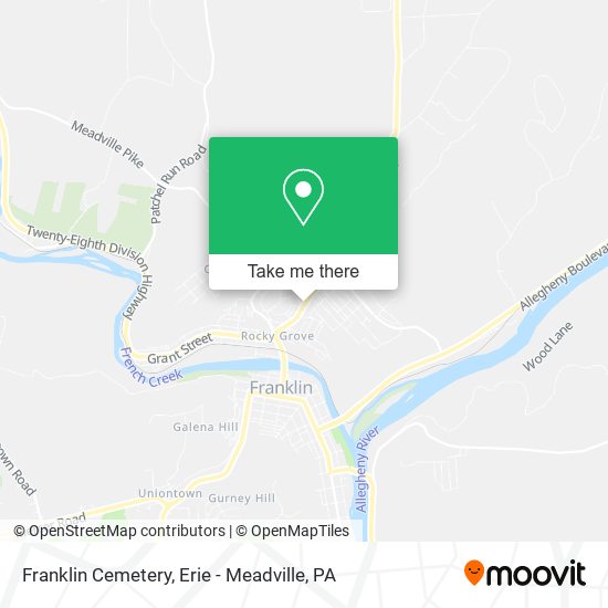 Mapa de Franklin Cemetery