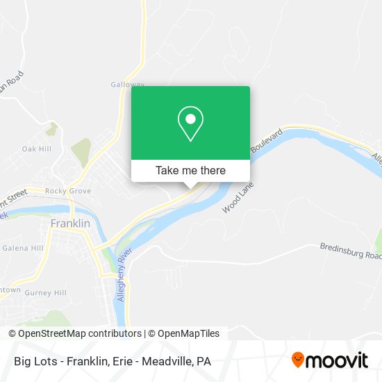 Big Lots - Franklin map