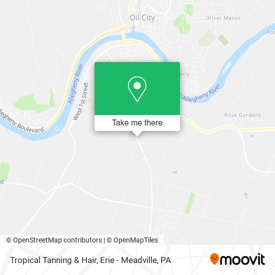Mapa de Tropical Tanning & Hair