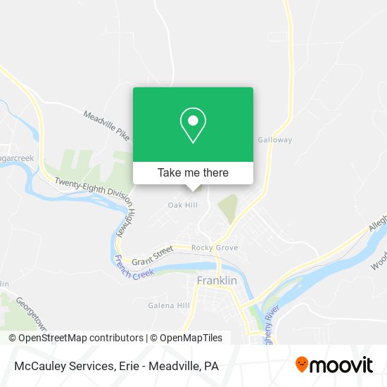 McCauley Services map