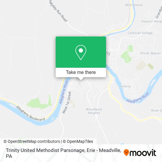 Trinity United Methodist Parsonage map