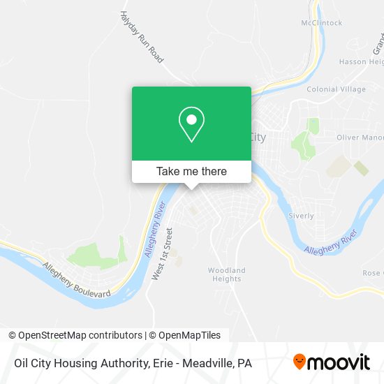 Oil City Housing Authority map