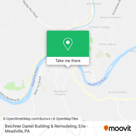 Mapa de Beichner Daniel Building & Remodeling