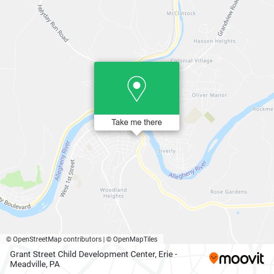Mapa de Grant Street Child Development Center