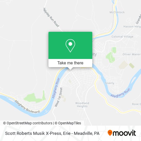 Scott Roberts Musik X-Press map