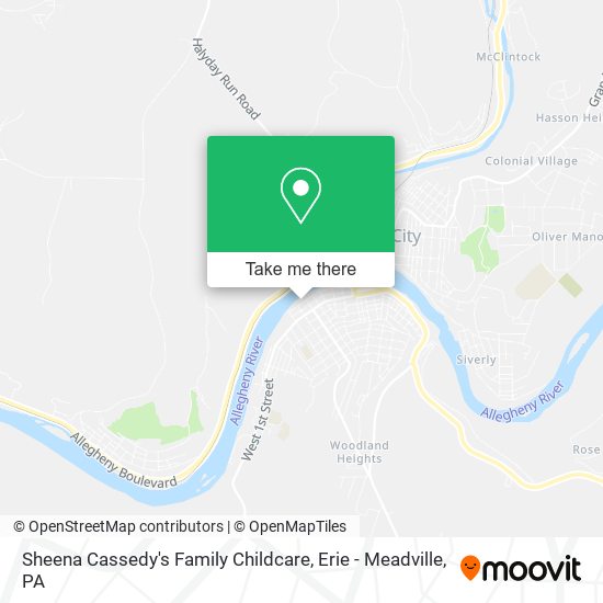 Sheena Cassedy's Family Childcare map