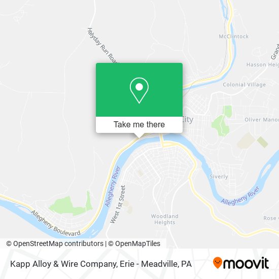 Kapp Alloy & Wire Company map