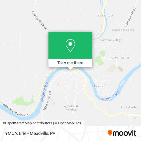 YMCA map