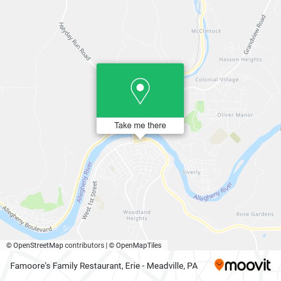 Famoore's Family Restaurant map