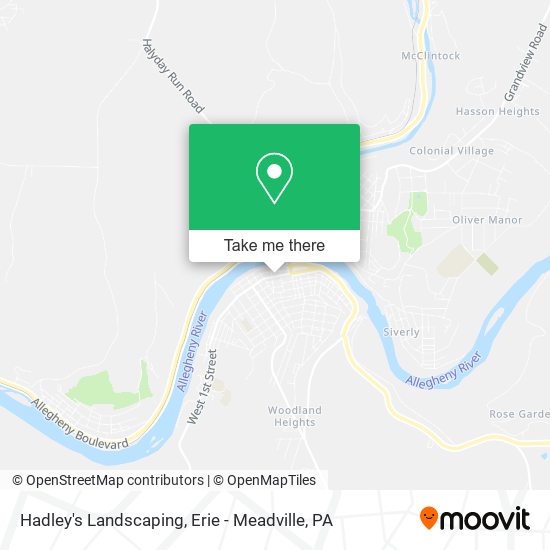 Mapa de Hadley's Landscaping