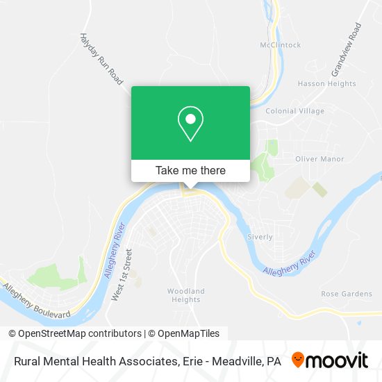 Rural Mental Health Associates map