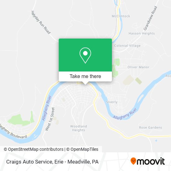 Craigs Auto Service map