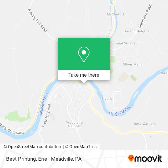 Mapa de Best Printing