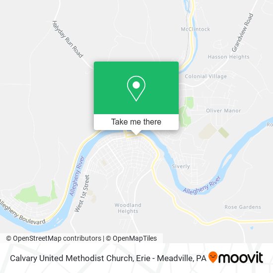Mapa de Calvary United Methodist Church
