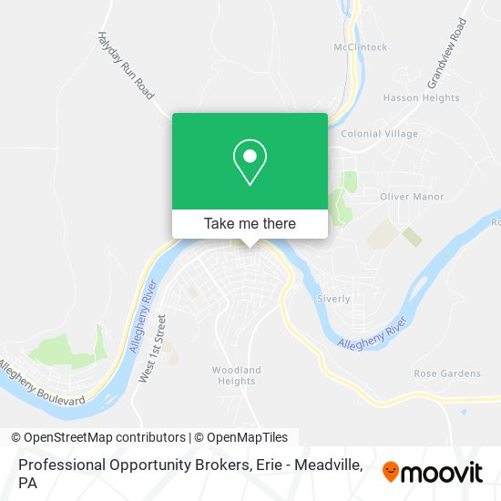 Professional Opportunity Brokers map