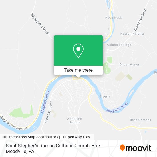Saint Stephen's Roman Catholic Church map