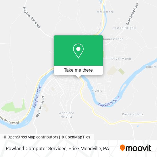 Rowland Computer Services map
