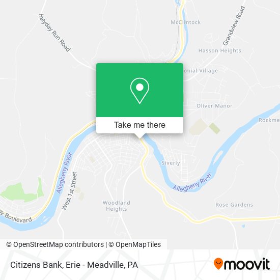 Citizens Bank map